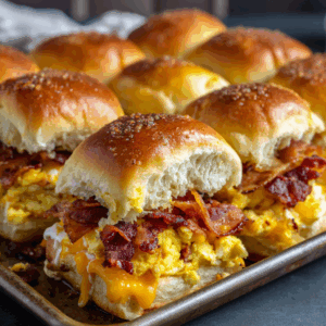 Read more about the article Unlock Your New Breakfast Obsession: The Ultimate Crack Breakfast Sliders (Bacon Egg & Cheese)