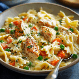 Read more about the article Unlock Weeknight Bliss: Your New Favorite Quick Chicken Pot Pie Pasta Recipe