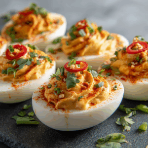 Read more about the article Spice Up Your Life with the Ultimate Spicy Chili Garlic Deviled Egg