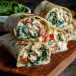 Unlock the Ultimate Weeknight Win: Cheesy Garlic Chicken Wraps: A Tasty Dinner Delight!