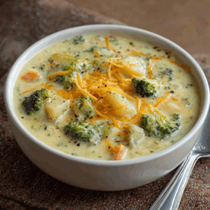 Read more about the article The Ultimate Comfort in a Bowl: Our Hearty Broccoli Potato Cheese Soup Recipe
