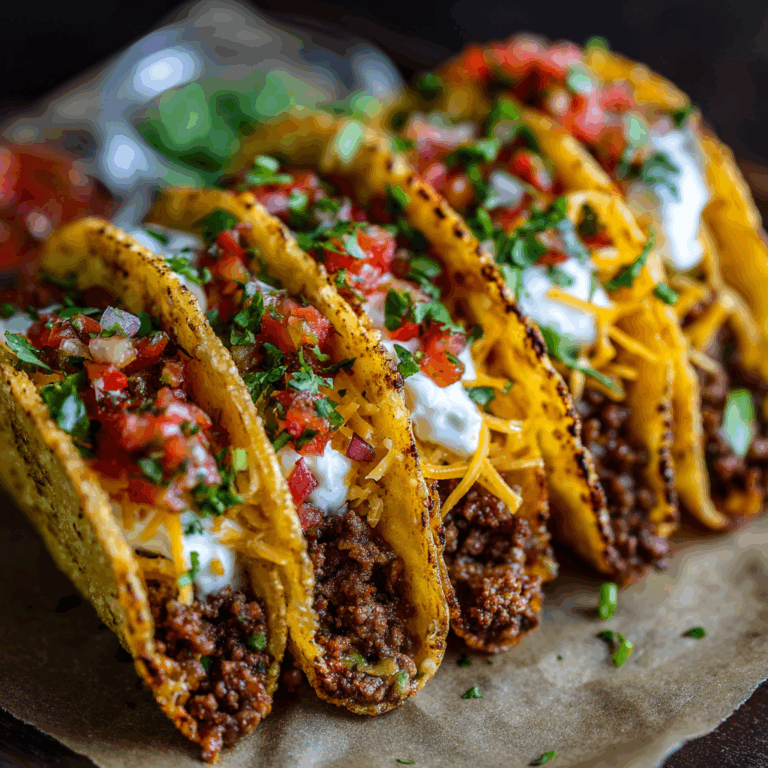 Crispy Ground Beef Tacos.