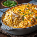 A Love Letter to Comfort: Mastering the Spicy Southern Cheesy Chicken Spaghetti Casserole