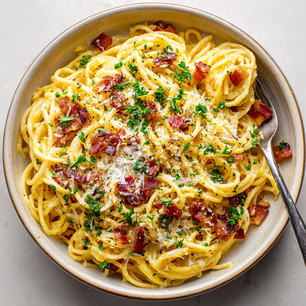 You are currently viewing Classic Bacon Carbonara Pasta (Quick & Easy)