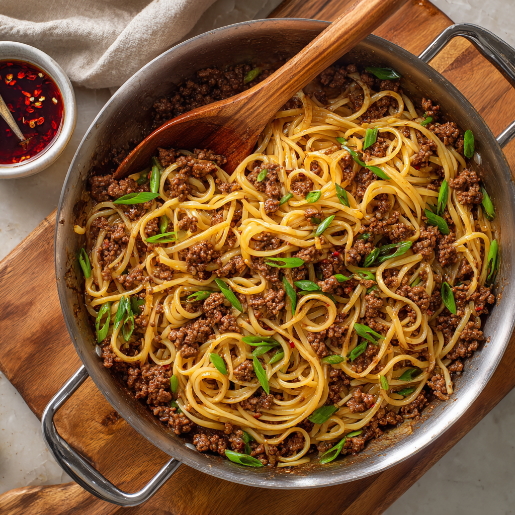 You are currently viewing Mongolian Ground Beef Noodles