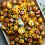 Cheesy Ranch Potatoes and Smoked Sausage