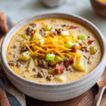 Easy Cheeseburger Soup