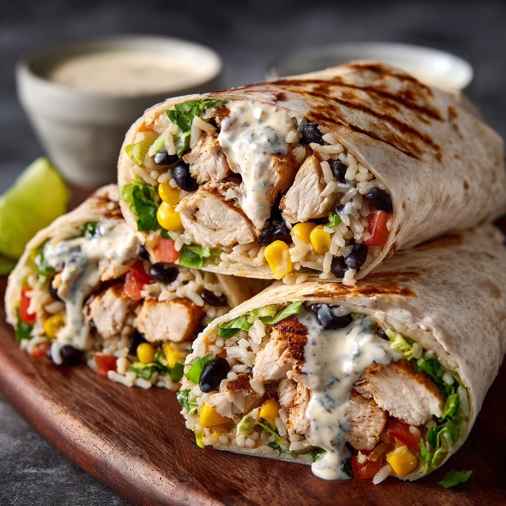 You are currently viewing Chipotle Ranch Grilled Chicken Burrito