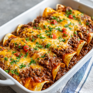 Read more about the article 5 Ingredient Beef Enchiladas – The Ultimate Easy, Cheesy, Weeknight Dinner