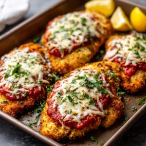 Read more about the article Healthy Baked Chicken Parmesan (Easy & Crispy)