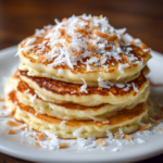 Sweet Coconut Cream Pancakes (Soft, Fluffy & Tropical)