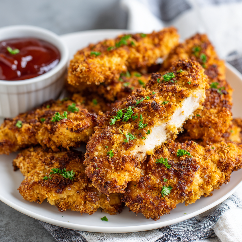 You are currently viewing Crispy Baked Chicken Tenders