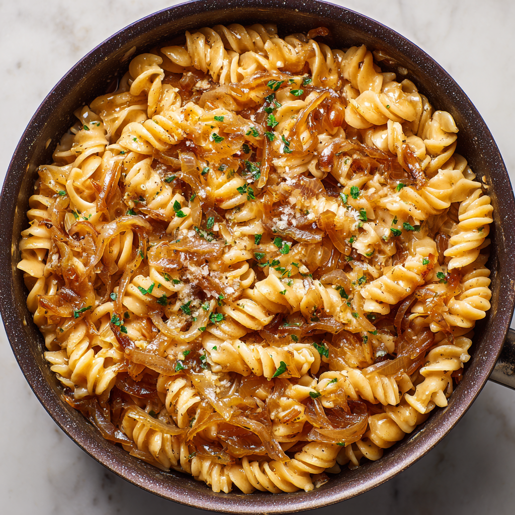 You are currently viewing French Onion Pasta (One-Pot, No Cream)