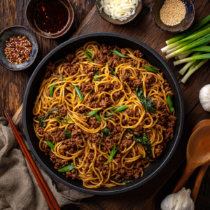 Read more about the article Mongolian Ground Beef Noodles (30-Minute Comfort Dinner)