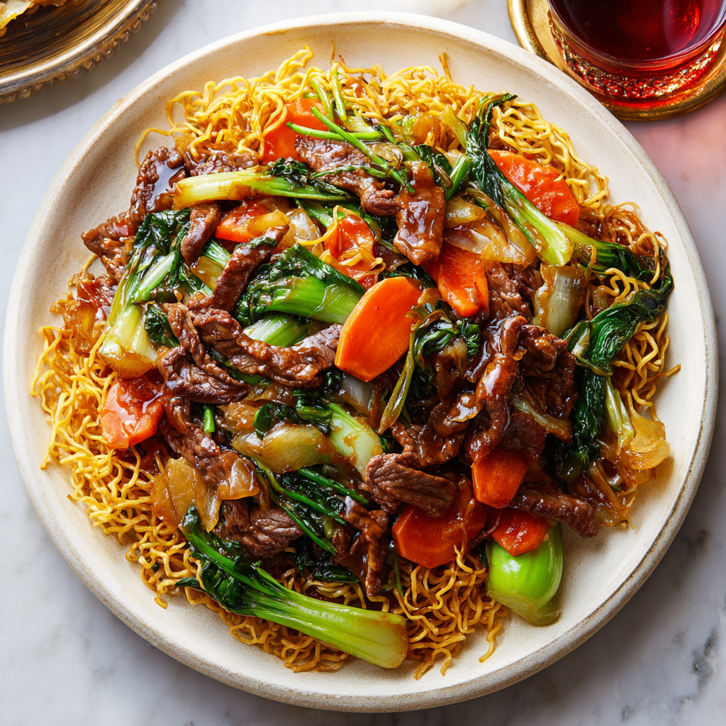 You are currently viewing Beef Pan-Fried Noodles (Crispy, Saucy, Better Than Takeout)