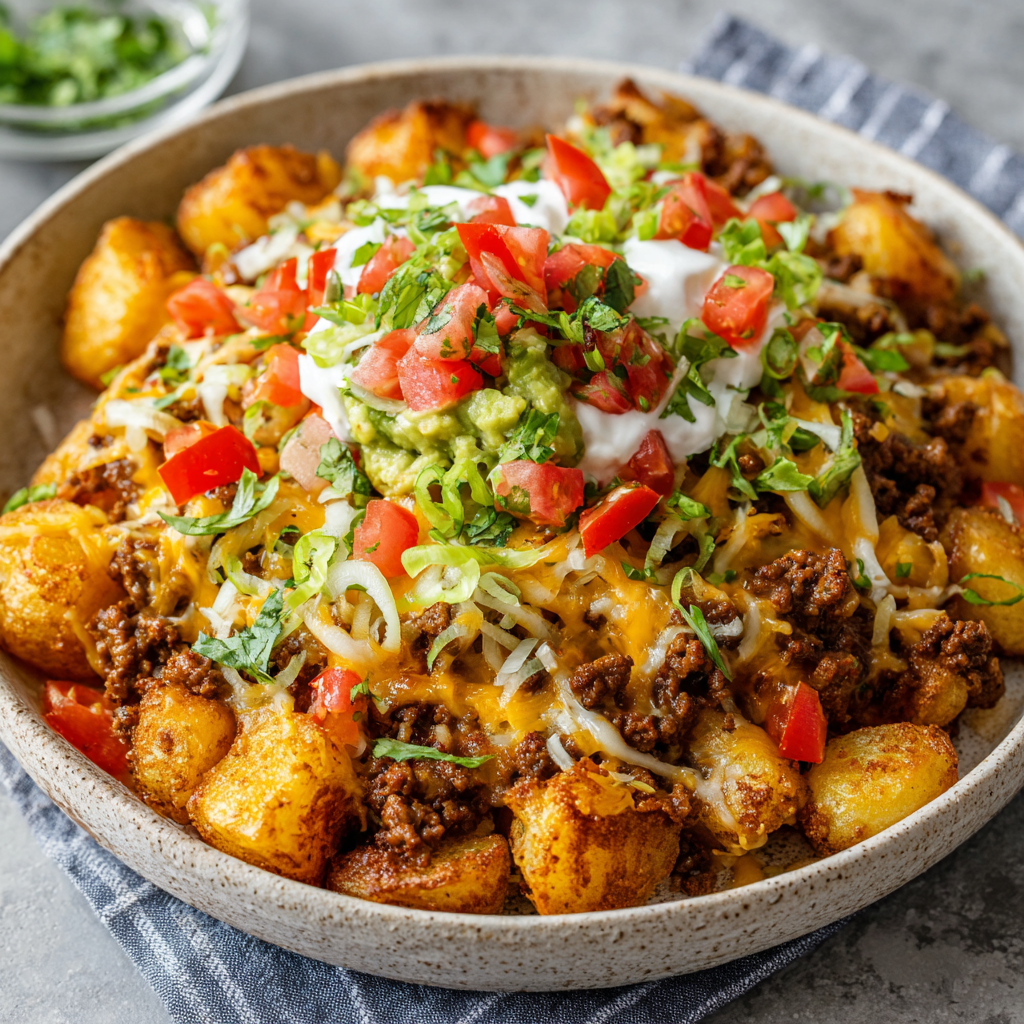 You are currently viewing Cheesy Taco Potatoes: The Ultimate Comfort Food Mash-Up You’ll Crave Again and Again