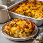 Cheesy Potato Breakfast Casserole (Easy + Cheesy)