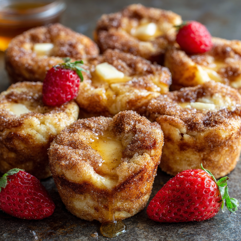 You are currently viewing Cinnamon Sugar French Toast Muffins (Easy Baked French Toast Cups)