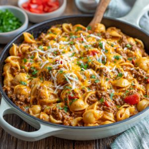 Read more about the article Cheesy Beef Taco Pasta (One-Pot Dinner): The Ultimate Comfort Food Mash-Up for Busy Nights