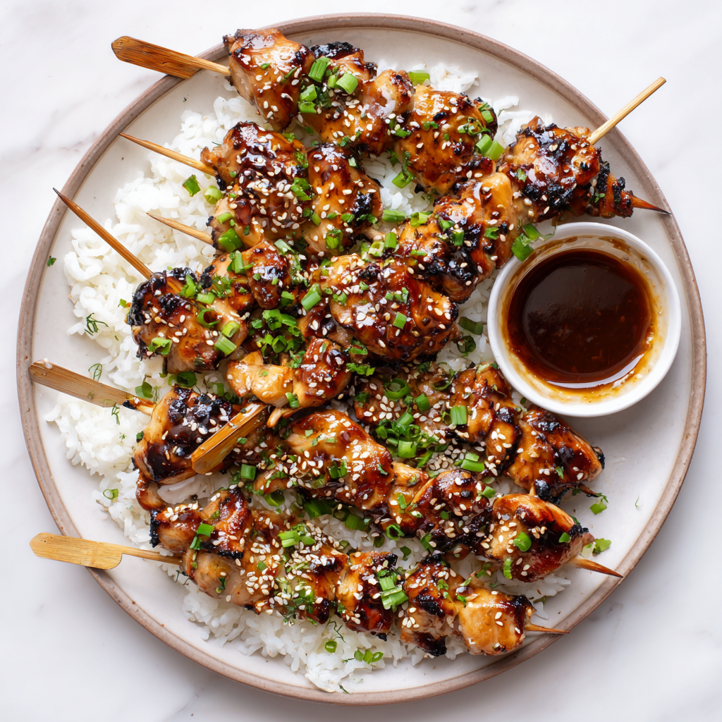 You are currently viewing Teriyaki Chicken Skewers