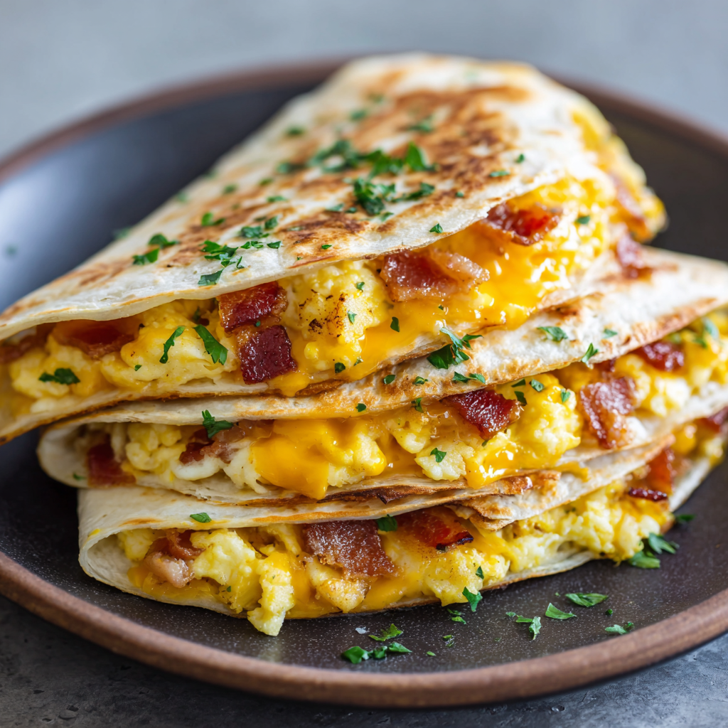 You are currently viewing Bacon Egg and Cheese Breakfast Quesadillas (Quick + Freezer-Friendly)