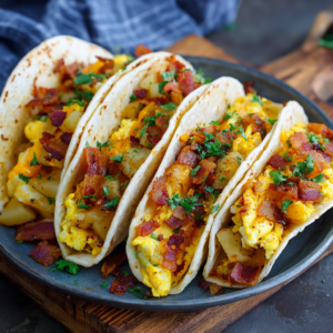 Read more about the article Breakfast Tacos (Bacon, Potatoes & Eggs)