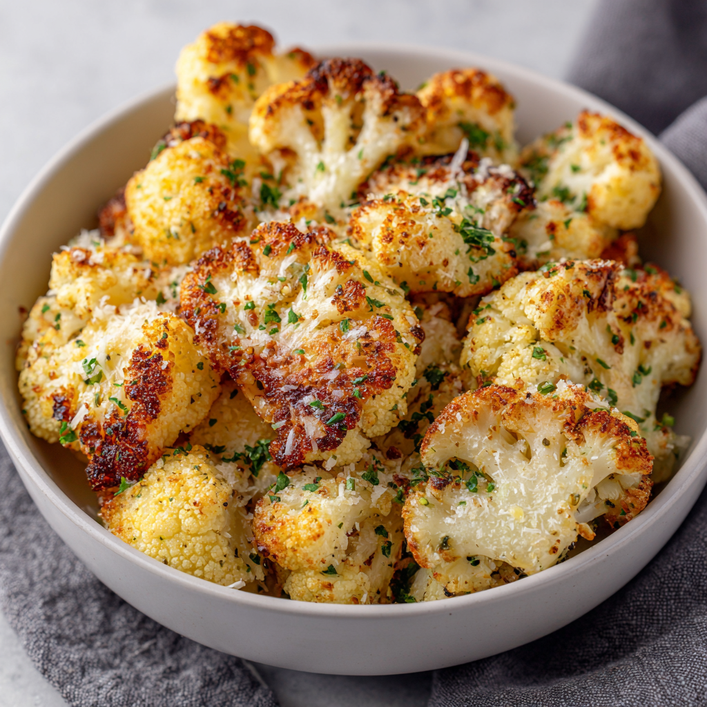 You are currently viewing Air Fryer Parmesan Cauliflower: The Ultimate Crispy, Low-Carb Side Dish You’ll Make Again and Again