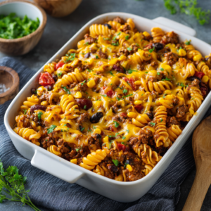 Read more about the article Cheesy Taco Pasta Bake: The Ultimate Comfort Food Casserole for Busy Families