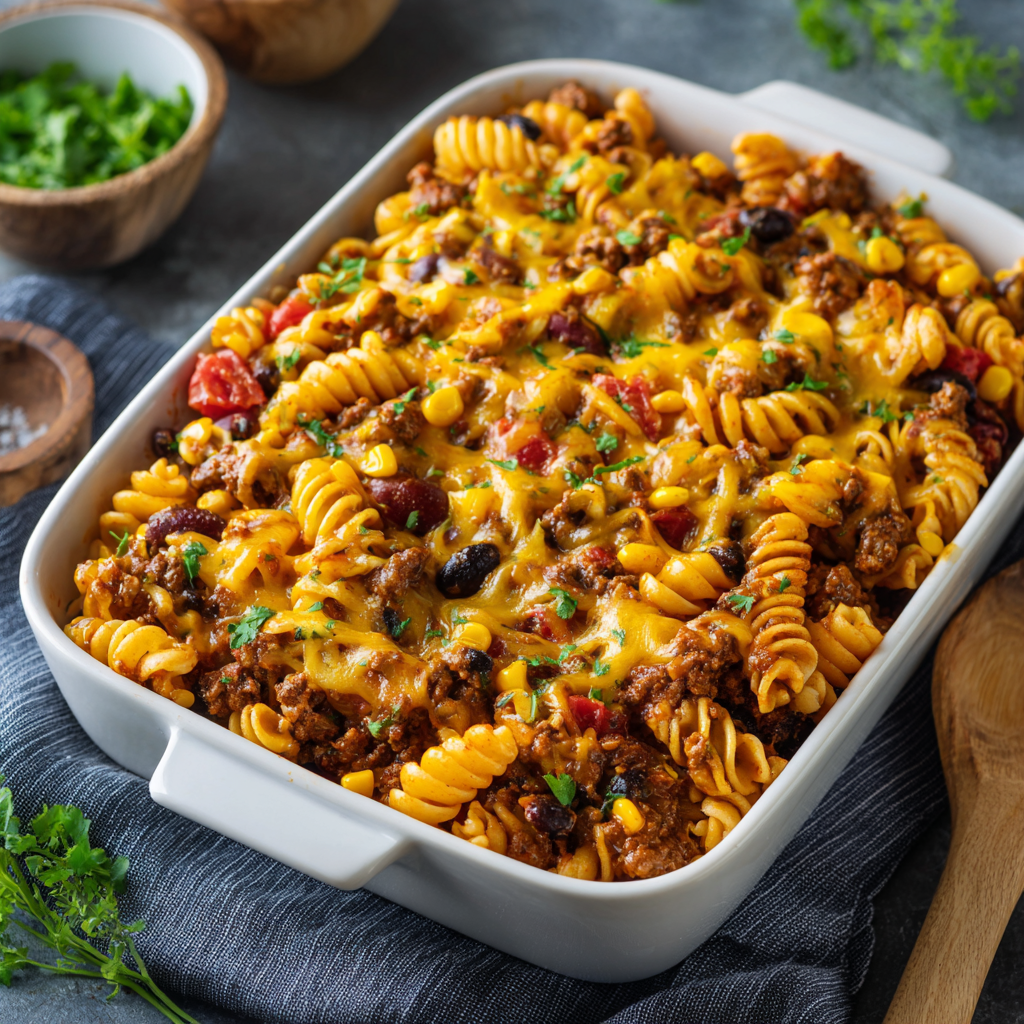 You are currently viewing Cheesy Taco Pasta Bake: The Ultimate Comfort Food Casserole for Busy Families