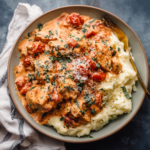 Slow Cooker Creamy Tomato Basil Chicken
