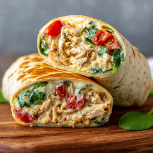Read more about the article Cheesy Garlic Chicken Wraps Recipe That Everyone Loves
