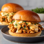 Cajun Chicken Sloppy Joes with Creamy Cheese Sauce