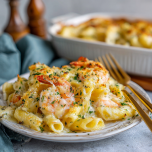 Read more about the article Shrimp Scampi Pasta Bake – The Ultimate Comforting Seafood Casserole